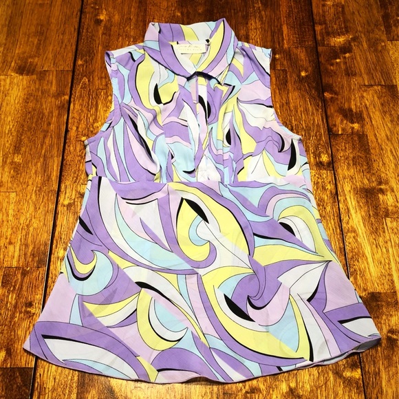 Giorgio Fiorlini Tops - Nice!! Giorgio Fiorlini Swirly Sleeveless Top sz S